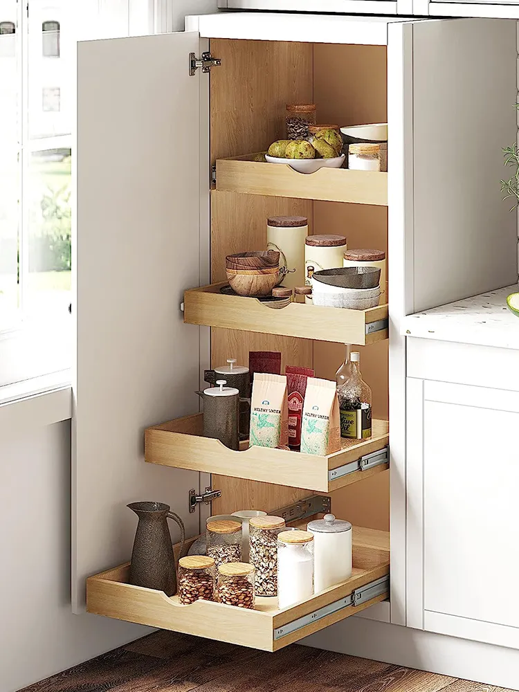 pull-out cabinet organizer diy,pull out cabinet drawers,kitchen cabinet tray
