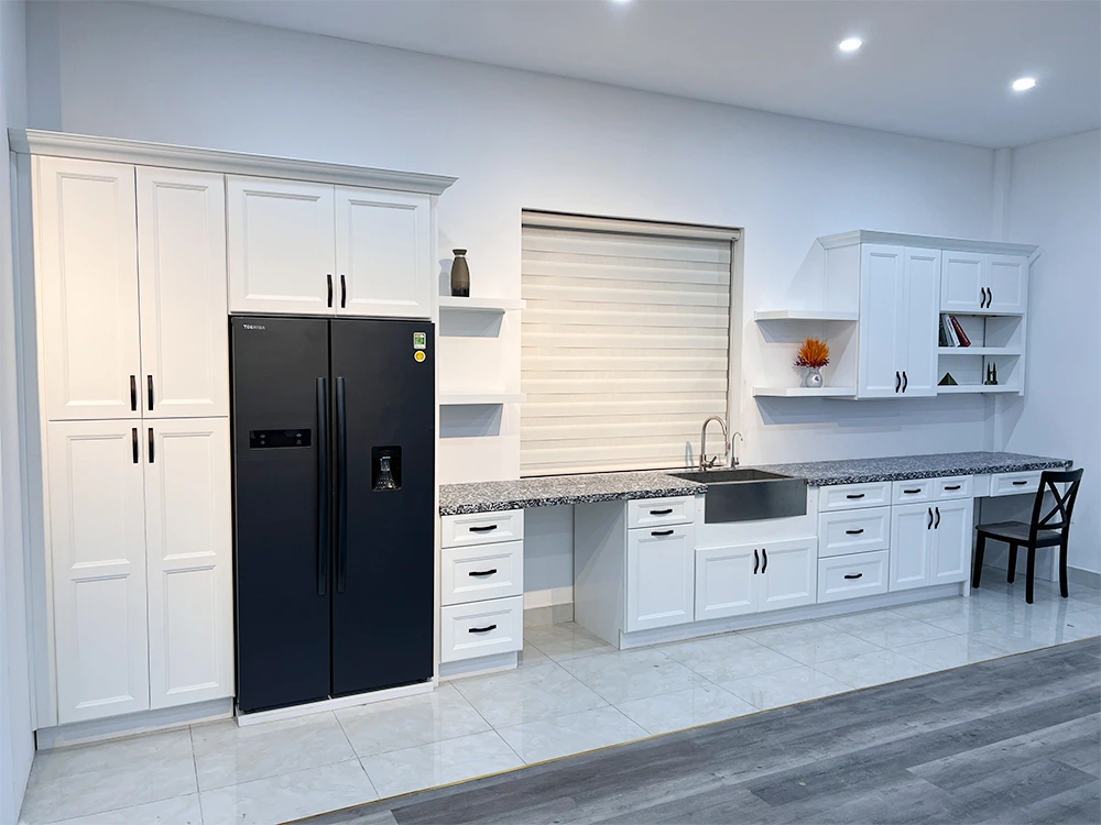 white shaker wood kitchen cabinet,kitchen cabinet manufacturer,cabinet customization maker